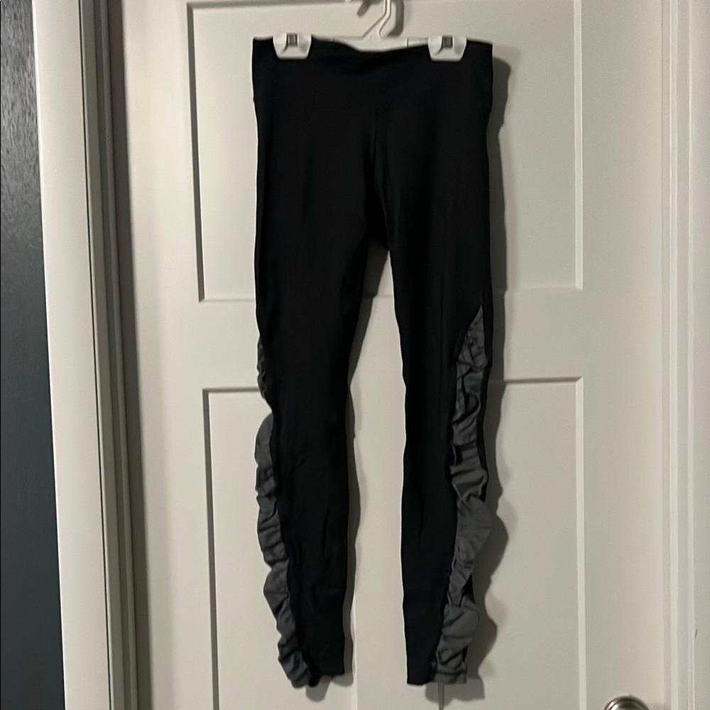 Ellie Gray Leggings with Rouched Panels